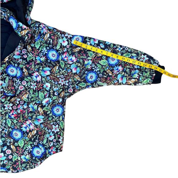 Maeve by Anthropologie Floral Puffer Jacket Size  L Lightweight - Picture 11 of 15